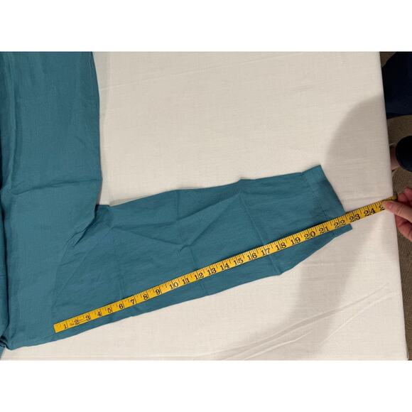 $168 NWT Eileen Fisher Organic Handkerchief Linen Shirt River Blue Sz XL Button - Picture 8 of 12